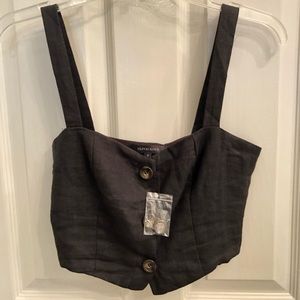 Cute black crop top - tag still attached!